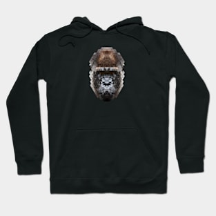 Minimalist Geometric Stylized Animals - Gorilla Hoodie